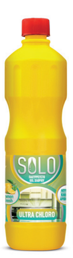 Solo Ultra Chloro Lemon Καθαριστικό με  Χλώριο 1250ml-Lumino